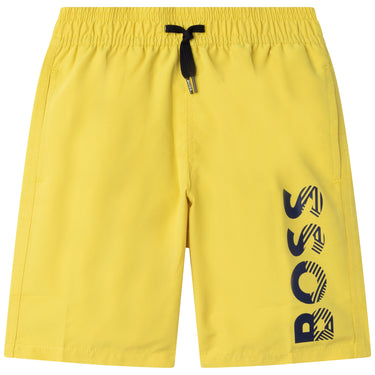 Traje de baño BOSS amarillo para niños y adolescentes